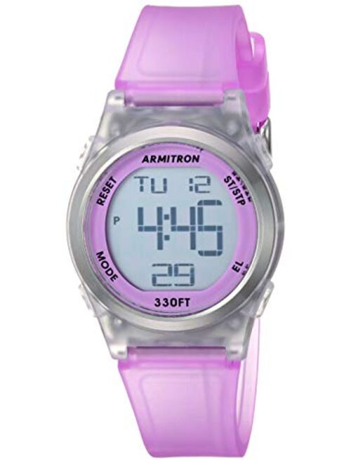 Armitron Sport Women's Digital Chronograph Matte Resin Strap Watch