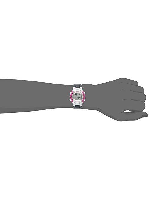 Marathon by Timex Women's T5K646 Digital Mid-Size Gray/Pink Resin Strap Watch