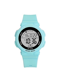 Sports Watch for Women, Women’s and Girls’ Watch Waterproof Digital Watch with 7 Colors Backlight