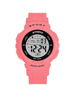 Sports Watch for Women, Women’s and Girls’ Watch Waterproof Digital Watch with 7 Colors Backlight