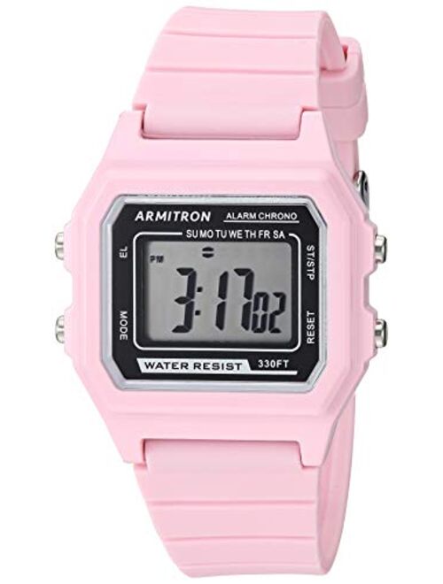 Armitron Sport Unisex Digital Chronograph Silicone Strap Watch, 40/8447