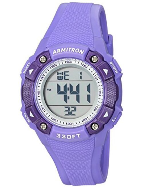 Armitron Sport Women's Digital Chronograph Teal Resin Strap Watch