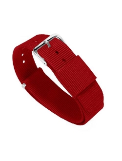 Watch Bands - Ballistic Nylon Military Style Straps - Choice of Color, Length & Width (18mm, 20mm, 22mm or 24mm)