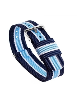 Watch Bands - Ballistic Nylon Military Style Straps - Choice of Color, Length & Width (18mm, 20mm, 22mm or 24mm)