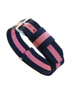 Watch Bands - Ballistic Nylon Military Style Straps - Choice of Color, Length & Width (18mm, 20mm, 22mm or 24mm)