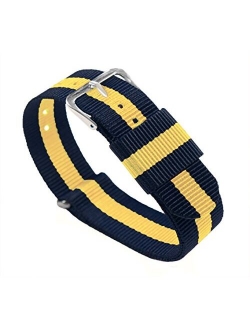 Watch Bands - Ballistic Nylon Military Style Straps - Choice of Color, Length & Width (18mm, 20mm, 22mm or 24mm)