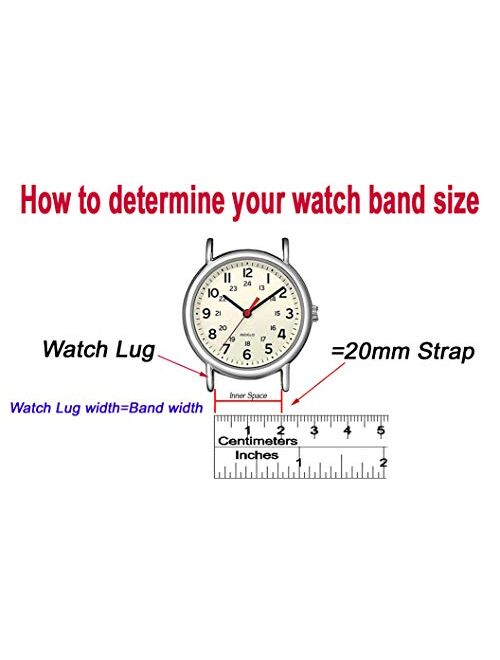 RECHERE Stainless Steel Bracelet Watch Band Strap Curved End Solid Links 4 Color