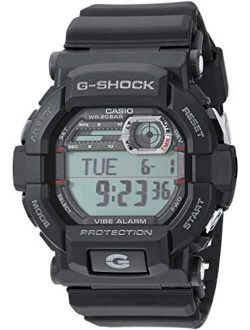GSHOCK Stainless Steel Quartz Watch with Resin Strap, Black, 21.4 (Model: GD350-1CR)