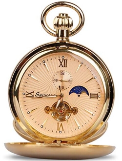 Fashion Copper Train London Design Hand Winding Mechanical Pocket Watch Mens Watches