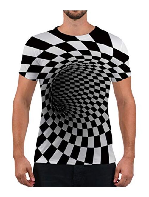 Buy Alistyle Unisex Fashion 3D Print T-Shirts Funny Graphics Pattern ...