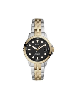 Women's FB-01 Stainless Steel Dive-Inspired Casual Quartz Watch