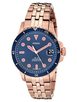 Women's FB-01 Stainless Steel Dive-Inspired Casual Quartz Watch