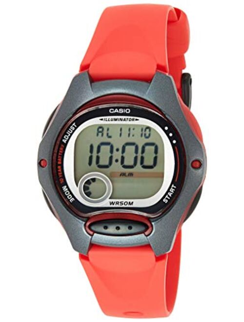 Casio Women's LW-200-4AVEF Casio Collection Digital Quartz Red Resin Watch