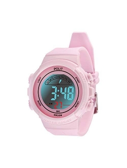 LED Digital Sport Wrist Watch Multiple Colors Waterproof Electronic Watch with Luminous Alarm Stopwatch