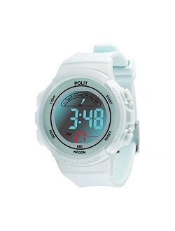 LED Digital Sport Wrist Watch Multiple Colors Waterproof Electronic Watch with Luminous Alarm Stopwatch