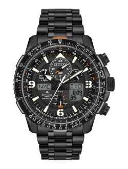 Eco-Drive Men's Analog-Digital Promaster Skyhawk A-T Black Stainless Steel Bracelet Watch 46mm