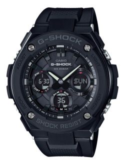 Men's Analog-Digital Black IP with Black Resin Strap G-Steel Watch 51x53mm GSTS100G-1B