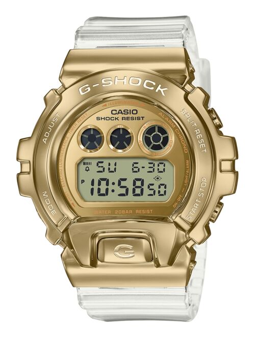 Casio Men's Digital Clear Resin Strap Watch 49.7mm