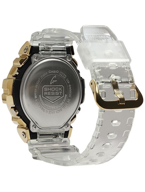 Casio Men's Digital Clear Resin Strap Watch 49.7mm