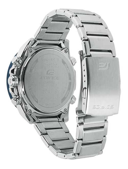 Men's Analog-Digital Silver-Tone Resin Bracelet Watch 48mm