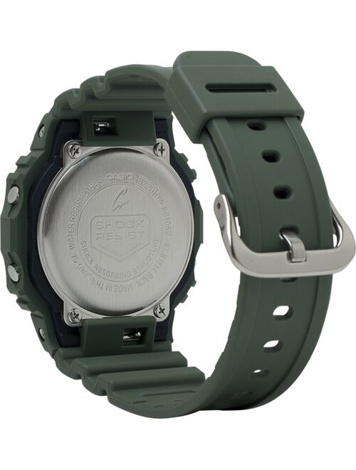 Casio Men's Digital Green Resin Strap Watch 43.8mm