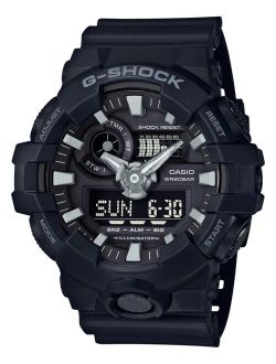 Men's Analog-Digital Black Resin Strap Watch 53x58mm GA-700-1B