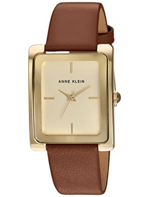 Anne Klein Women's Leather Strap Watch, AK/2706