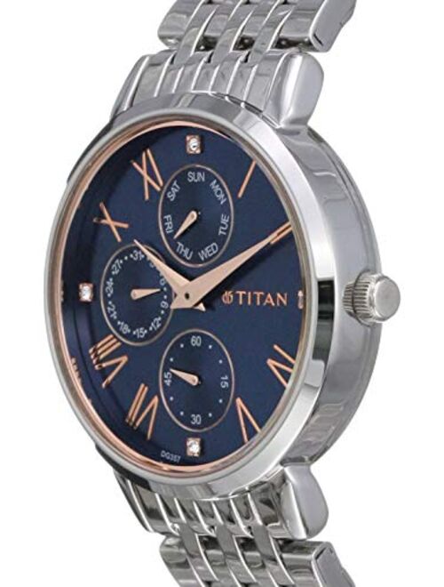 Titan Ladies Neo-Ii Analog Blue Dial Women's Watch-NK2569SM01