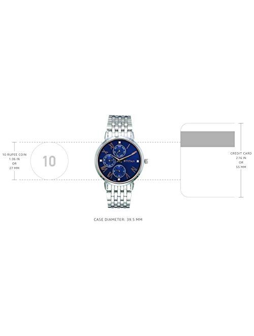 Titan Ladies Neo-Ii Analog Blue Dial Women's Watch-NK2569SM01