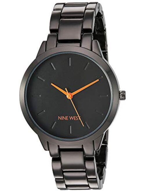 Nine West Women's Gunmetal Bracelet Watch