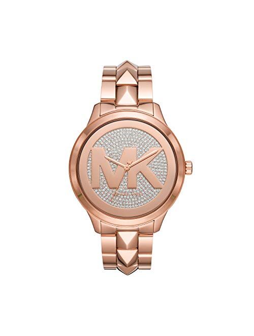 Michael Kors Women's Runway Mercer Quartz Watch with Stainless Steel Strap