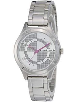 Fastrack Girls Stainless Steel analog Silver Watches 6152SM01