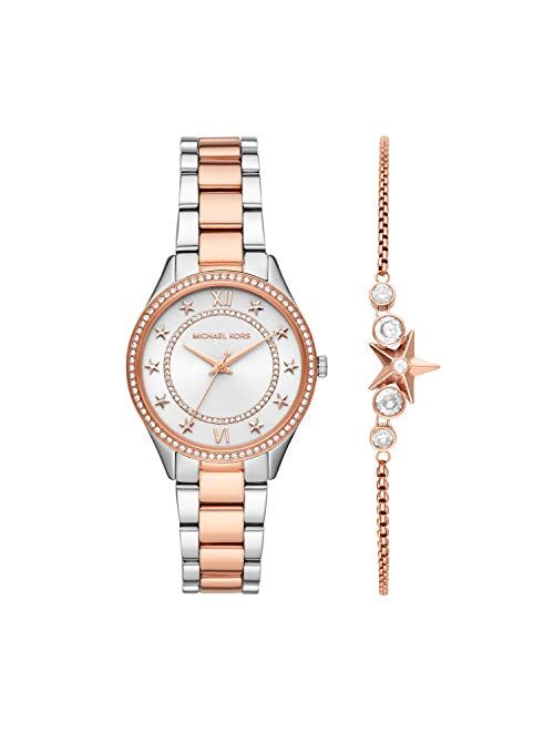 Michael Kors Women's Lauryn Three Hand Quartz Movement Watch