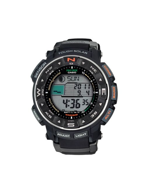 Casio Men's PRO TREK Atomic Solar Digital Chronograph Watch - PRW2500R-1CR