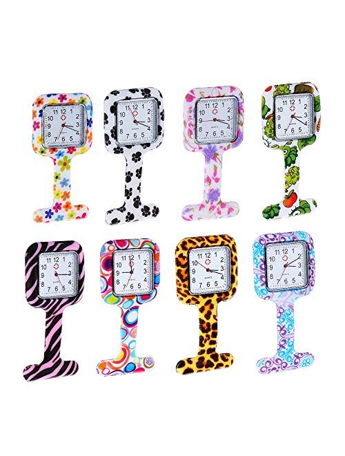 Weicam Square Silicone Nurse Doctor Wholesale Pin-on Brooch Watch Pocket Watches