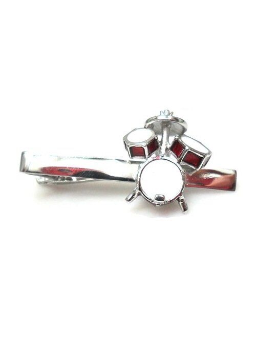 Procuffs Drum Set Drummer Gift Band Rock N Roll Music Tie Clip Wedding Bar Clasp