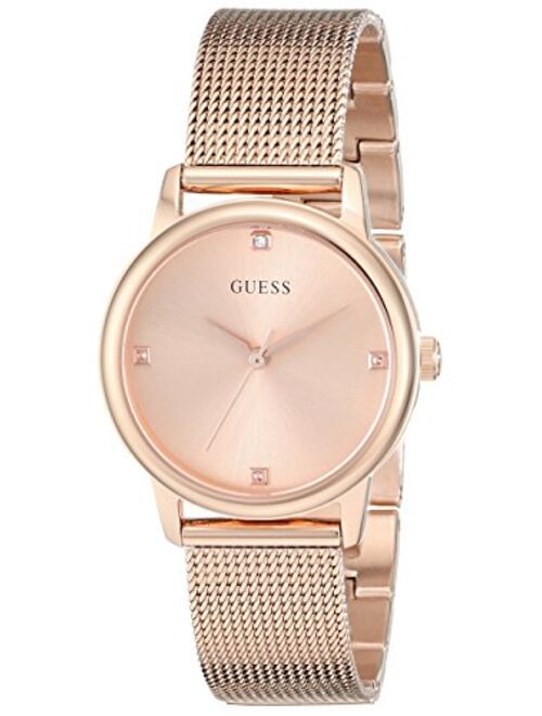 Guess 28MM Diamond Dial Mesh Bracelet Watch