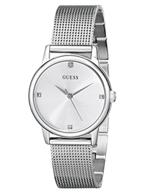 Guess 28MM Diamond Dial Mesh Bracelet Watch