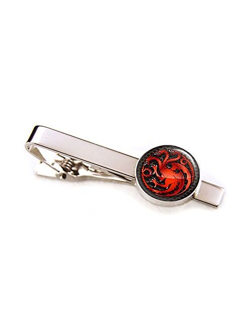 SharedImagination Targaryen Cufflinks, Game of Thrones Tie Clip, Dragon Jewelry, Game of Thrones Wedding Party Gifts, Groomsmen Gift