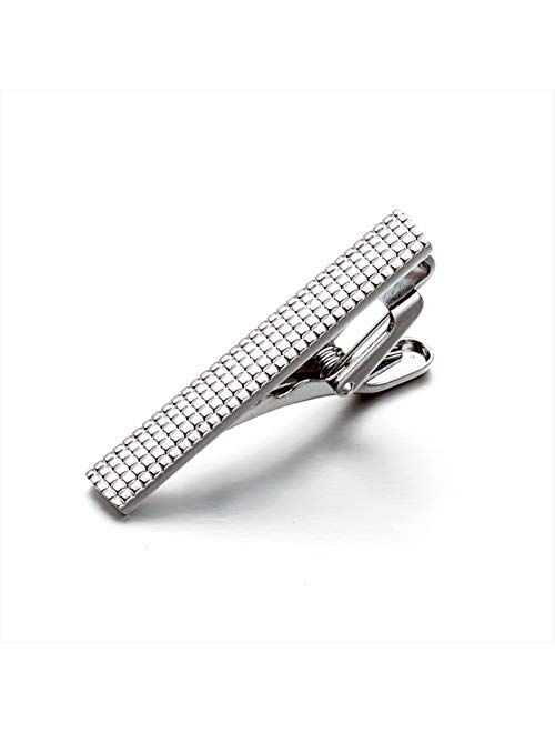 URKEY Tie Bars for Men Skinny Regular Necktie, Length 1.5 Inch-2.3 Inch, Tie Clips Set in Gift Box