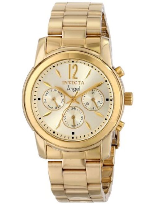 Invicta Women's Angel 38mm Gold Tone Stainless Steel Quartz Watch, Gold (Model: 12551)