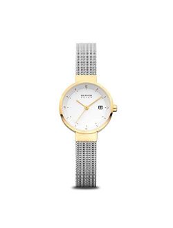 BERING Time | Women's Slim Watch 14426-010 | 26MM Case | Solar Collection | Stainless Steel Strap | Scratch-Resistant Sapphire Crystal | Minimalistic - Designed in Denmar