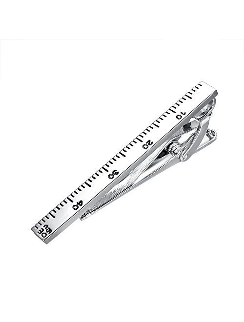 Yoursfs Lightning Bolt Tie Clip for Men Unique 316L Stainless Steel Novelty Tie Bar Super Hero Cool Tie Clips Wedding Gift