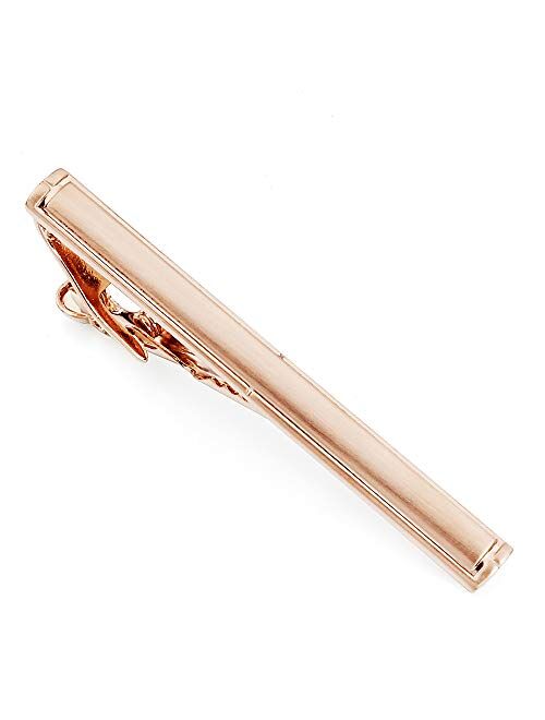 HAWSON Unique Man Necktie Accessories Tie Bar Clips Silver Rose Gold Gun