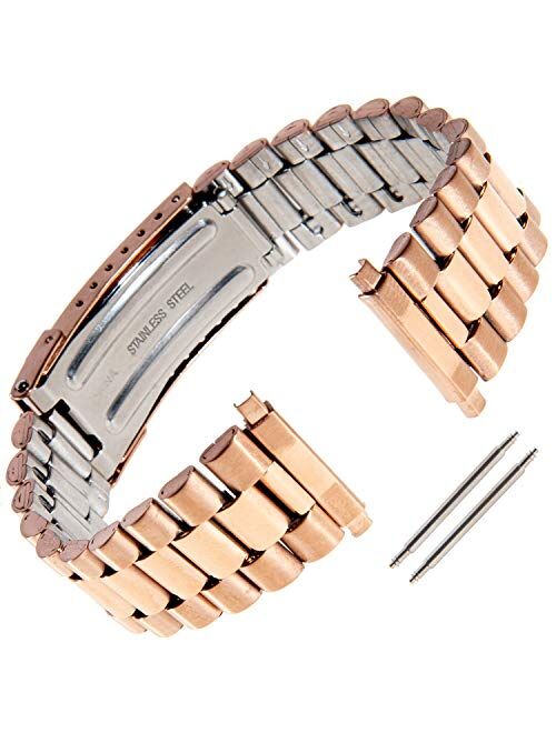 Gilden Unisex Non-Expansion 18-23mm Stainless Steel Watch Band 1536