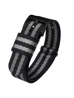 Jetson Military Style Watch Strap - 18mm, 20mm, 22mm or 24mm - Seat Belt Nylon Watch Bands