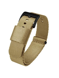 Jetson Military Style Watch Strap - 18mm, 20mm, 22mm or 24mm - Seat Belt Nylon Watch Bands