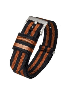 Jetson Military Style Watch Strap - 18mm, 20mm, 22mm or 24mm - Seat Belt Nylon Watch Bands