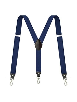 Suspenders for Men,Fowateda Adjustable Suspenders with Elastic Straps Y-Back Construction Heavy Duty for Work