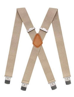 SupSuspen Snap Hook Suspenders for Men for Belt Loop Retro Suspenders Adjustable